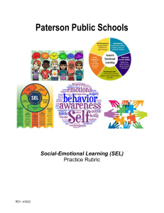 Social-Emotional Learning (SEL) Performance Evaluation Rubric 5 2022