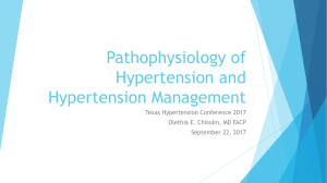 2 Pathophysiology of Hypertension and Hypertension Management