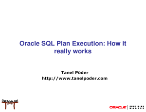 Oracle SQL Plan Execution