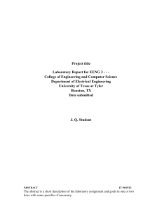 Lab Report Template 2012