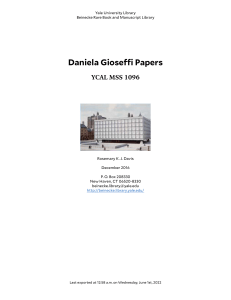 Daniela Gioseffi papers