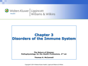 Chapter 3 immune disorders update Fall 2018