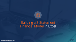 Building a 3 Statement Financial Model - Course Presentation