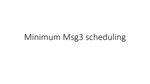 Minimum Msg3 scheduling