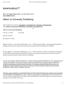 Albert vs University Publishing   karenlustica17