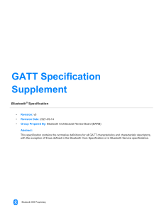 GATT Specification Supplement v5