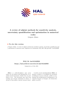 A review of adjoint methods for sensitivity analysis, uncertainty quantification and optimization in numerical codes