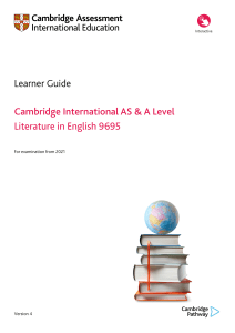 AS & A LEVEL LITERATURE LEARNER'S GUIDE