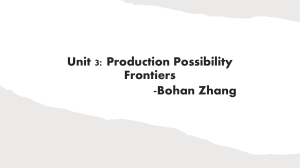 Chapter 3-Production Possibility Frontiers