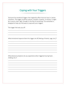 Coping with Your Triggers