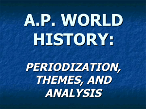 Periodization and Themes