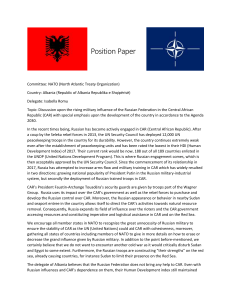 Albania's position paper