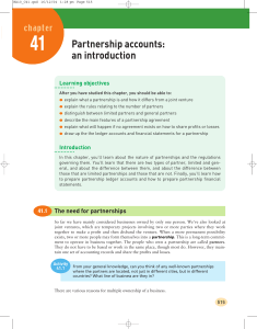 intro to partnership accounts