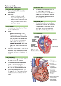 1.Review of Cardiac