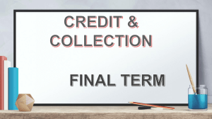FINAL CREDIT COLLECTION