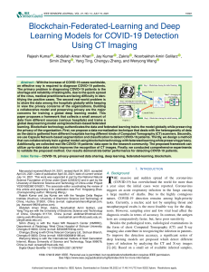 Blockchain-Federated-Learning and Deep Learning Models for COVID-19 Detection Using CT Imaging