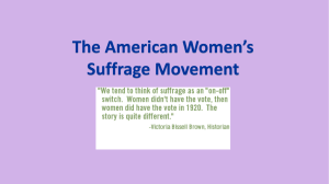 women suffrage