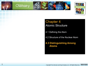 Atom characteristics