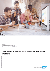 SAP HANA Administration Guide en