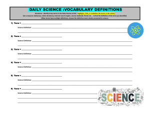 Oscar Bautista Ochoa - Daily Science 11 - Mystery Element 1 - (Chemistry)