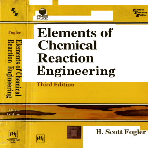 Elements of Chemical Reaction Engineerin (1)