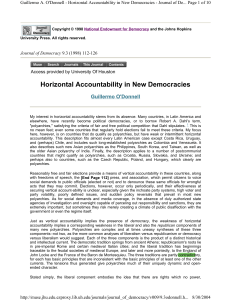Historical Accountability in New Democracies