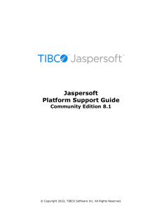 TIB js-jrs-ce 8.1.0 Platform-Support-Community-Edition