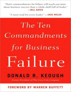 10-commandments-for-business-failure