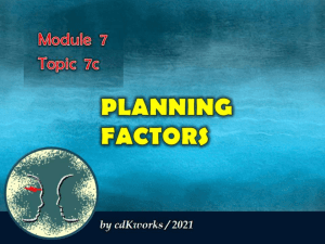 7-3-planning factors