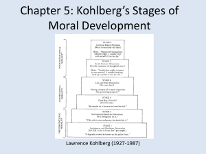  Kohlberg Moral Development