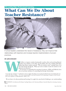 Teacher Resistance Article