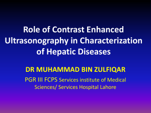 Role of contrast enhanced ultrasonography in characterization of hepatobiliary disease