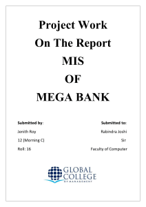 mis report mega bank