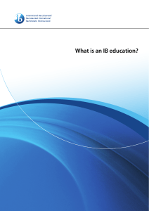 What is an IB Education  