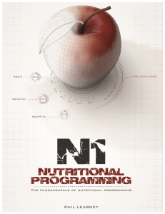 N1-Nutritional Programming