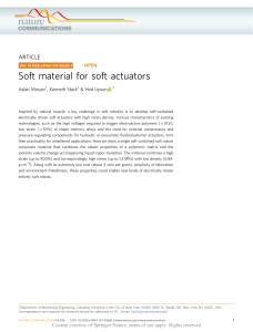 1 - Soft material for soft actuators