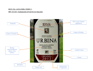 wine labeling