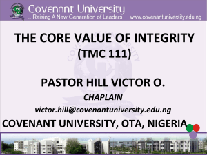 Value of Integrity (2)
