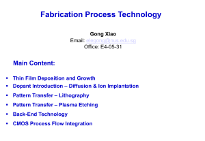 Fabrication Process Introduction