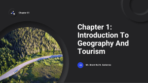 Chapter 1 Introduction To Geography And Tourism