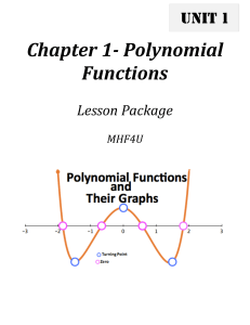 Chapter 1 package answer advanced functions