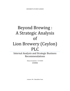 Beyond Brewing A Strategic Analysis of L
