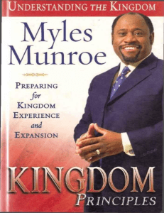 Kingdom Principles - Myles Munroe