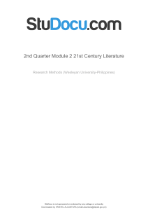 2nd-quarter-module-2-Literature Around the World