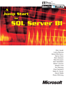 Microsoft BI - SQL Server