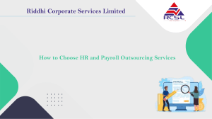 How to Choose HR and Payroll Outsourcing Services