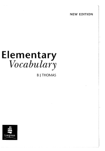 Elem Vocabulary book -B.J.-Thomas