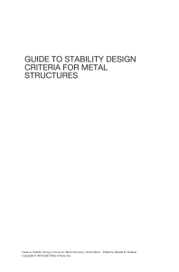Guide to Stability Design Criteria for Metal Structures, Sixth Edition (Ronald D. Ziemian)