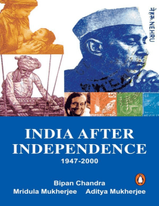 india after independence-bipan chandra (www.sarkaripost.in)