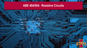 Lecture 3.1 Resistive Circuits Handouts